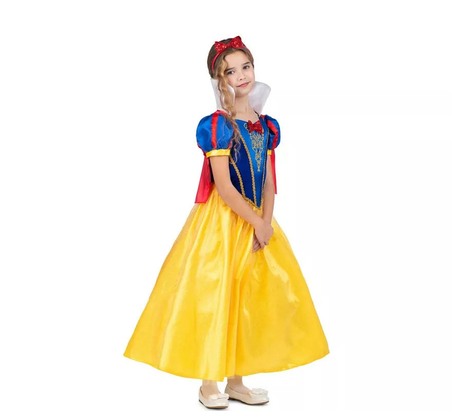Translation missing: de.Disfraz de Blancanieves con diadema y capa para niña