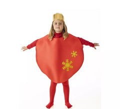 Rotes Weihnachtsballkostüm für Kinder