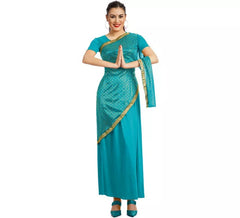 Bollywood Kostüm Blau Türkis Frauen