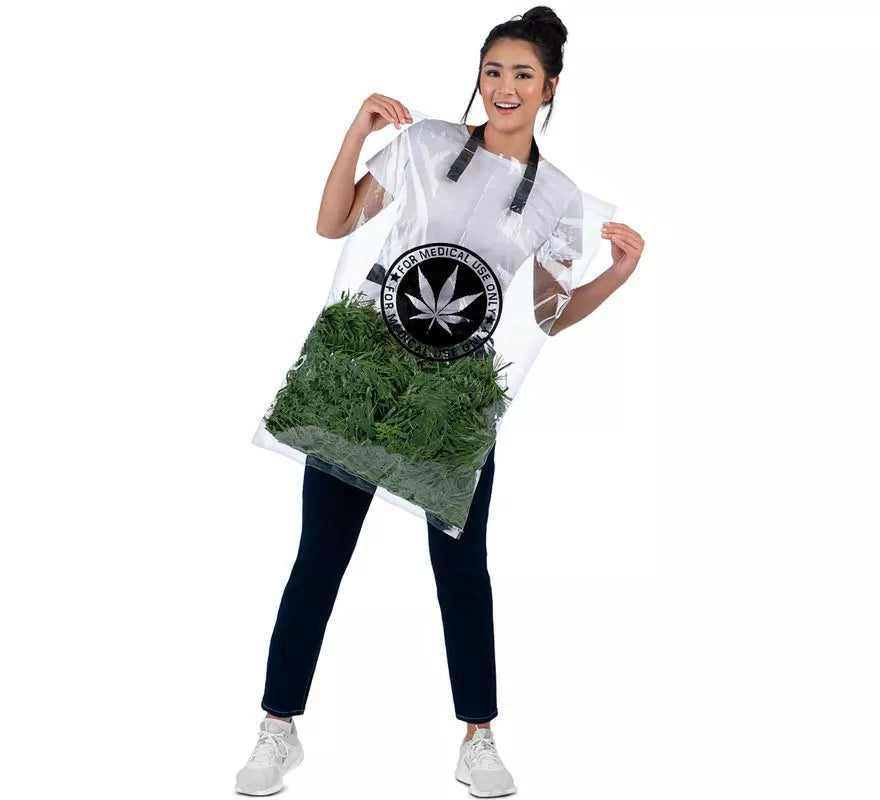 Translation missing: de.Disfraz de Bolsa de Hierba verde para adulto