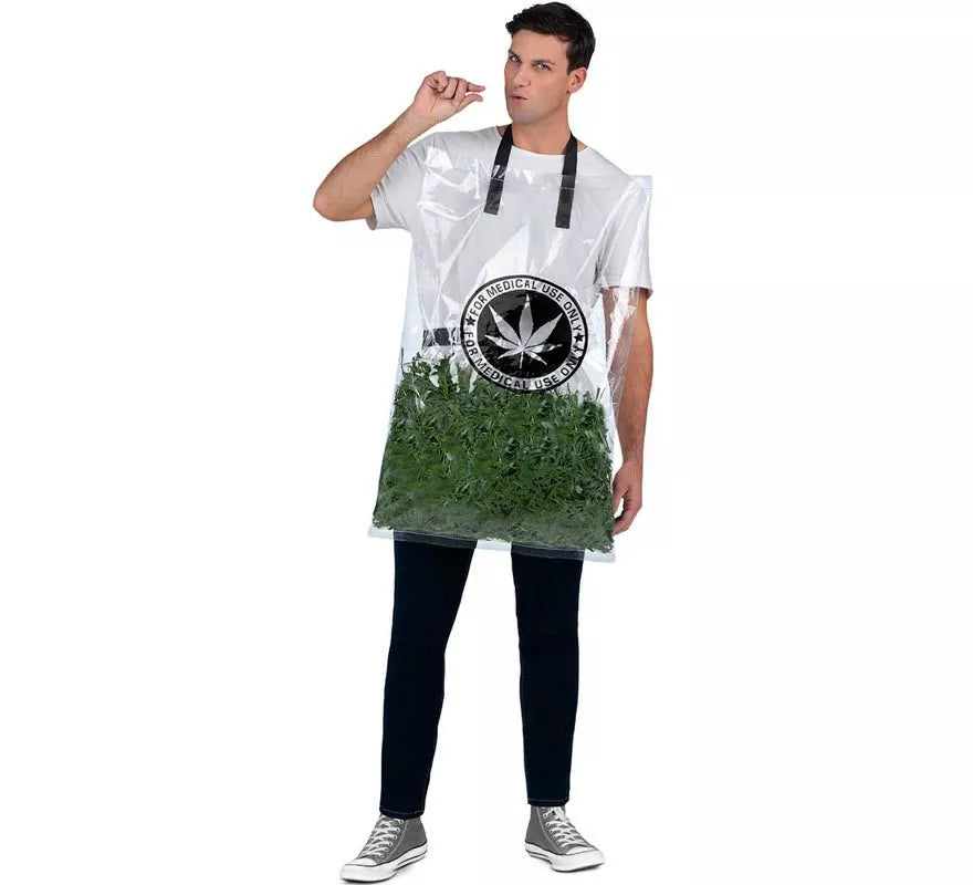 Translation missing: de.Disfraz de Bolsa de Hierba verde para adulto