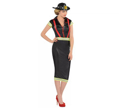 Pin-up-Bombera-Kostüm für Damen