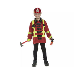 Feuerwehrmann Kostüm mit Zubehör für Kinder