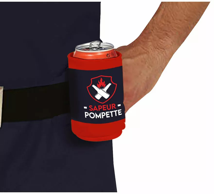 Translation missing: de.Disfraz de Bombero con Portabebidas para hombre