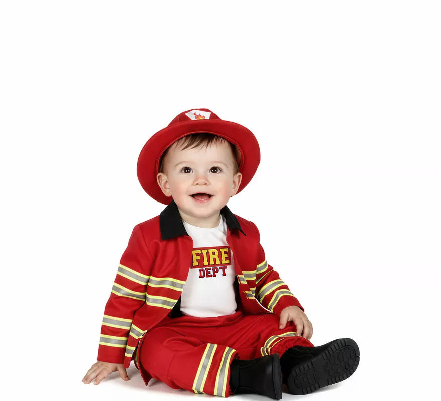 Translation missing: de.Disfraz de Bombero con Sombrero para bebé