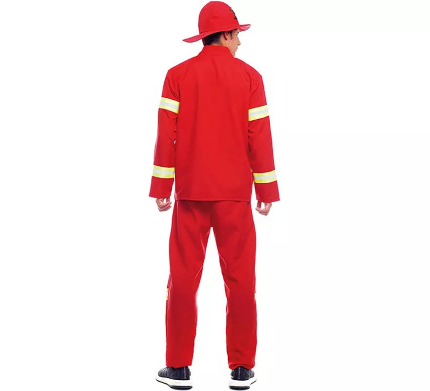 Translation missing: de.Disfraz de Bombero Rojo y Amarillo para hombre