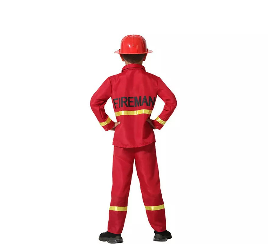 Translation missing: de.Disfraz de Bombero Rojo y Amarillo para niño