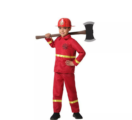 Disfraz de Bombero Rojo y Amarillo para niño