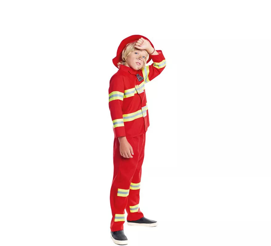 Translation missing: de.Disfraz de Bombero Rojo y Amarillo para niño