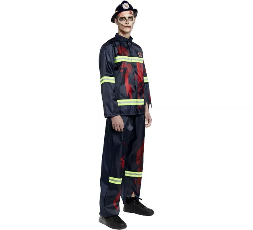 Disfraz de Bombero Zombie para hombre