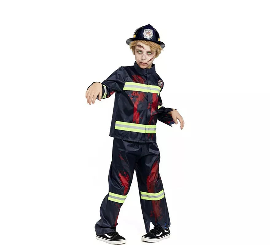 Translation missing: de.Disfraz de Bombero Zombie para niños