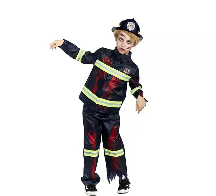 Translation missing: de.Disfraz de Bombero Zombie para niños