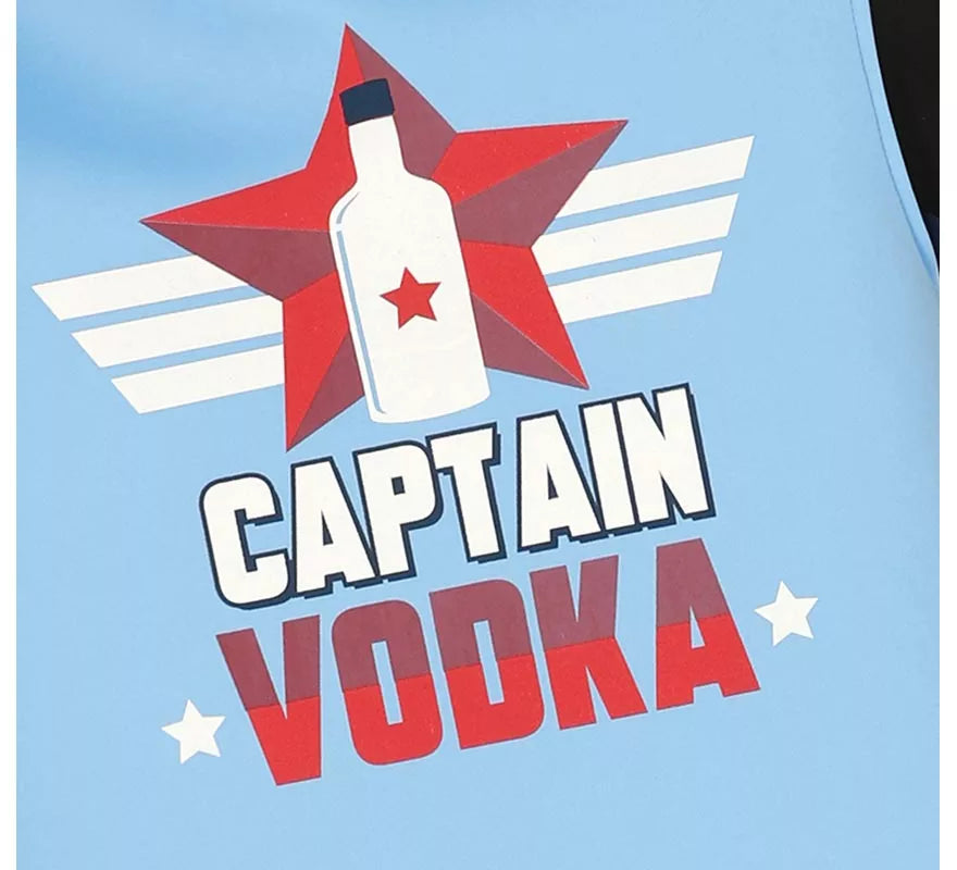 Translation missing: de.Disfraz de Botella Capitán Vodka para adultos