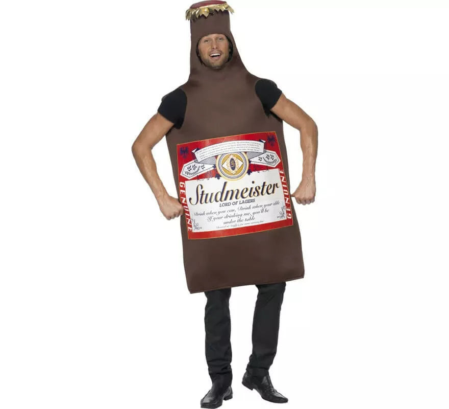 Translation missing: de.Disfraz de Botellín de Cerveza Studmeister para adultos
