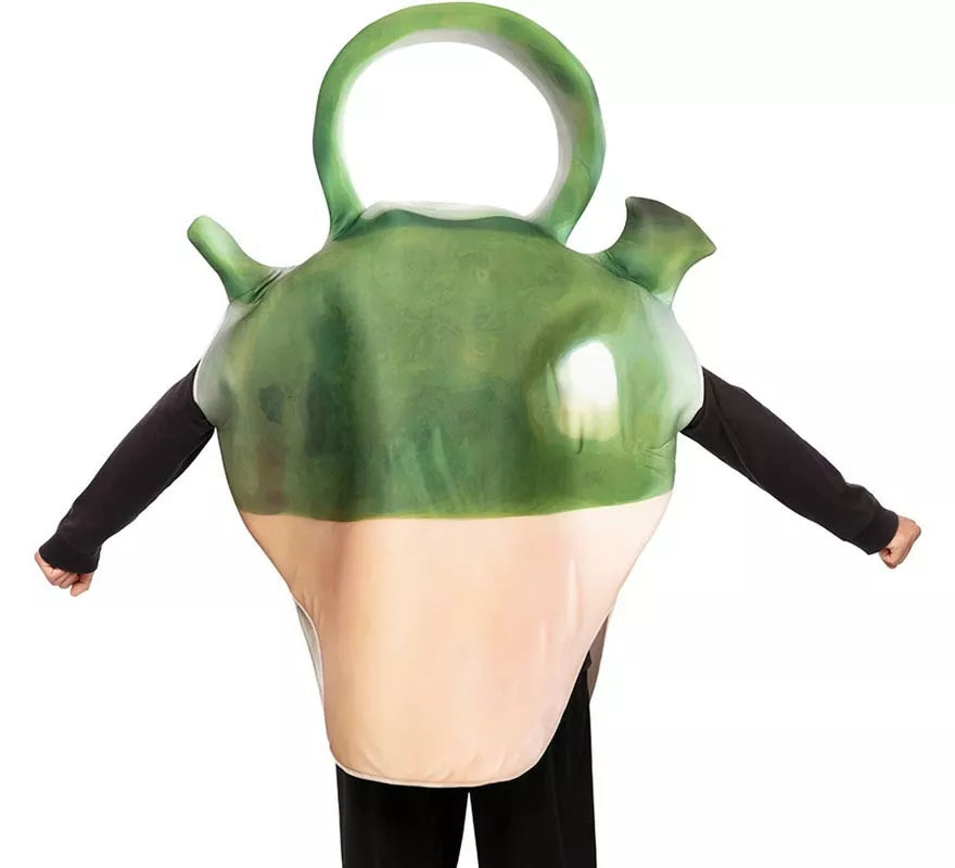 Disfraz de Botijo verde y beige para adulto