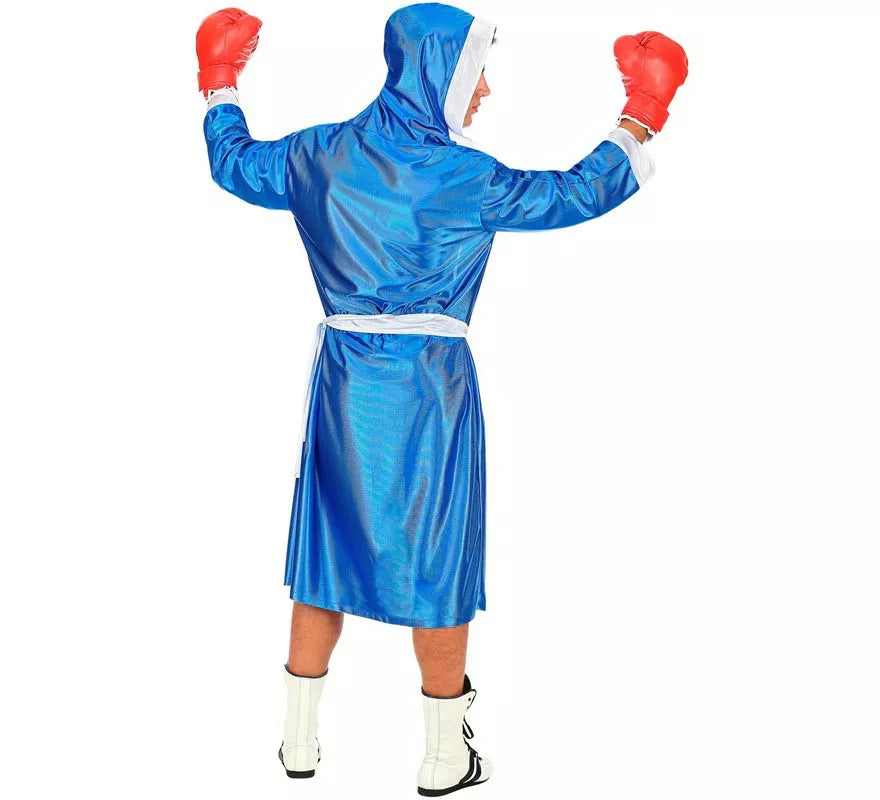 Translation missing: de.Disfraz de Boxeador azul y blanco para hombre