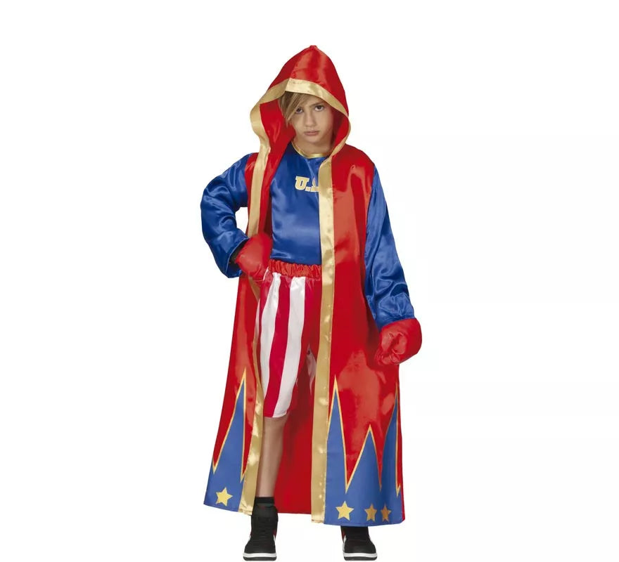 Translation missing: de.Disfraz de Boxeador Azul y Rojo para niños