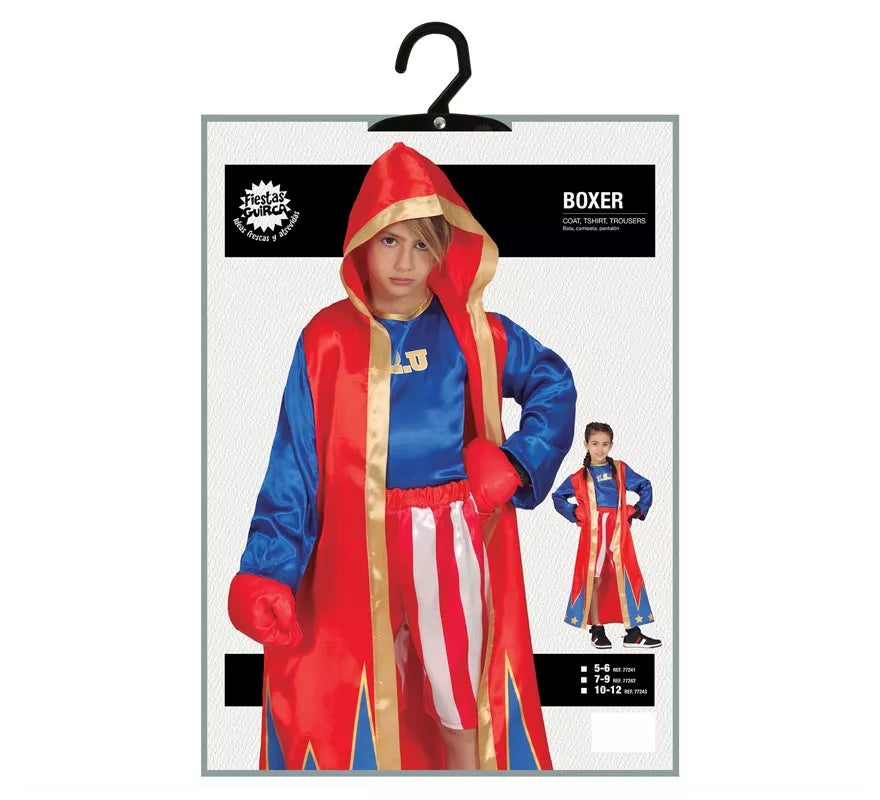 Translation missing: de.Disfraz de Boxeador Azul y Rojo para niños