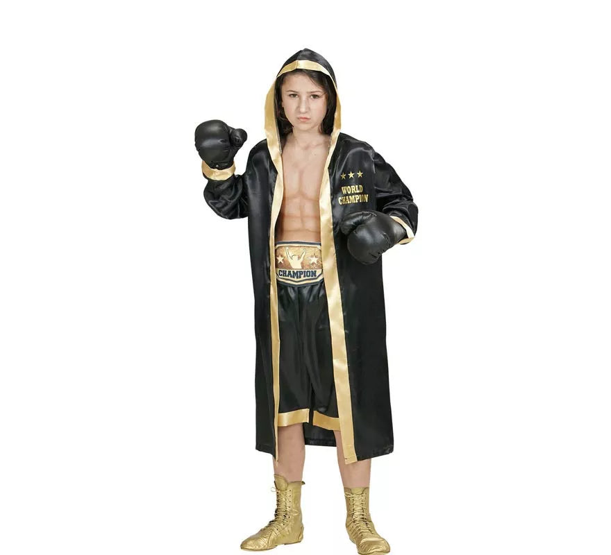 Translation missing: de.Disfraz de Boxeador Campeón del Mundo para niño y adolescente