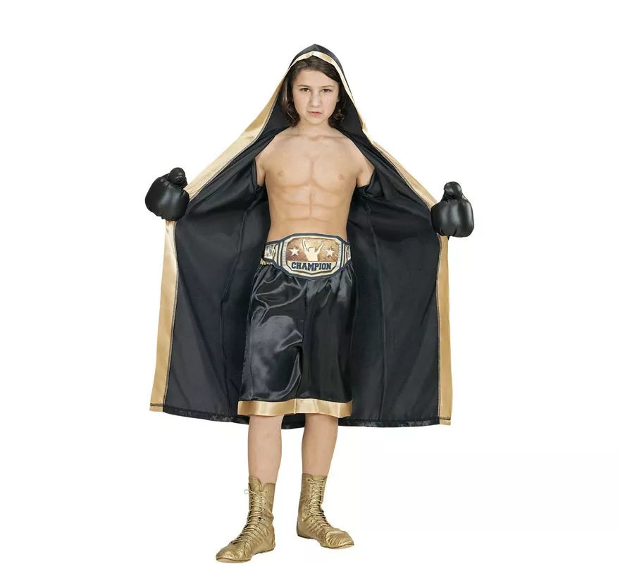 Translation missing: de.Disfraz de Boxeador Campeón del Mundo para niño y adolescente