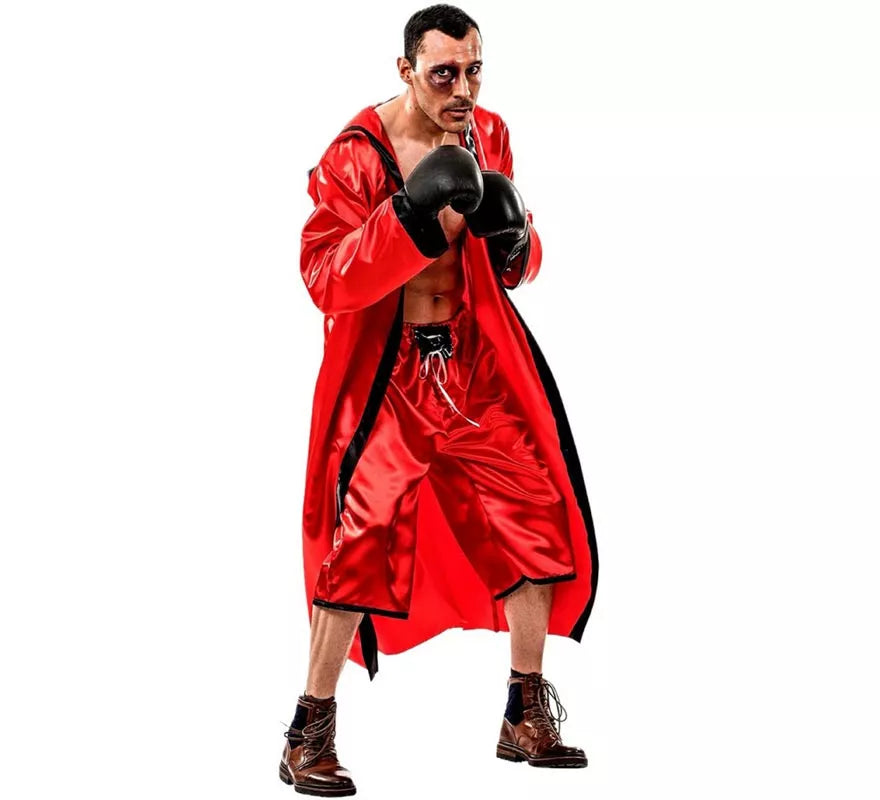 Translation missing: de.Disfraz de Boxeador Rojo para hombre