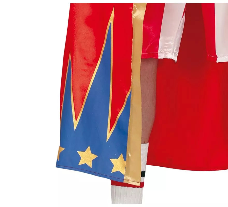 Translation missing: de.Disfraz de Boxeador Rojo y Azul para hombre