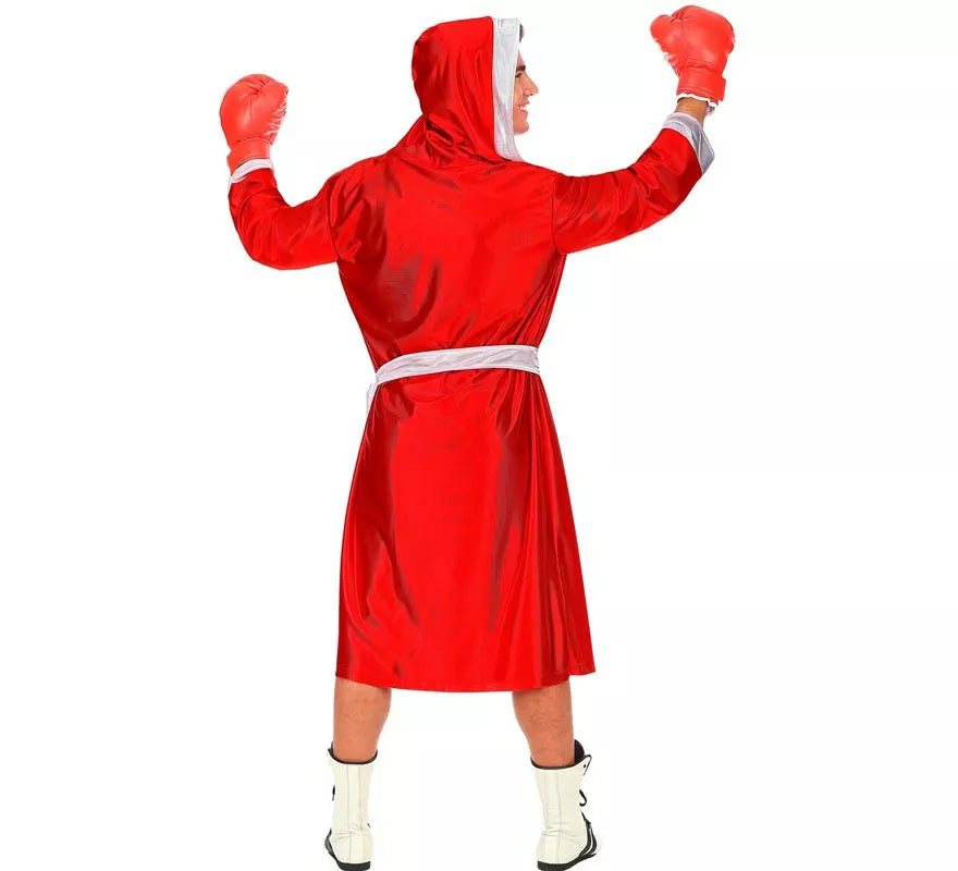 Translation missing: de.Disfraz de Boxeador rojo y blanco para hombre