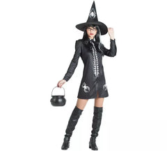 Hexe mit Spinnenkostüm für Damen