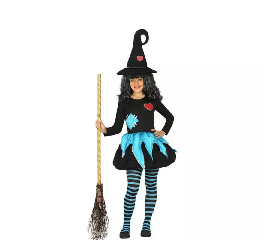 Translation missing: de.Disfraz de Bruja con Corazón para niña