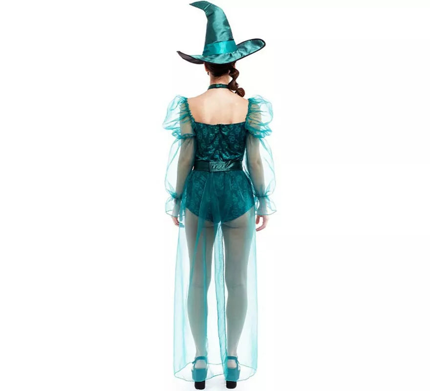 Translation missing: de.Disfraz de Bruja con transparencias para mujer