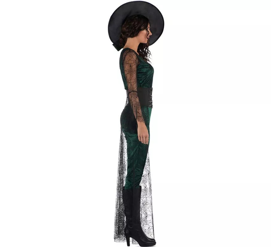 Translation missing: de.Disfraz de Bruja del Aquelarre verde para mujer