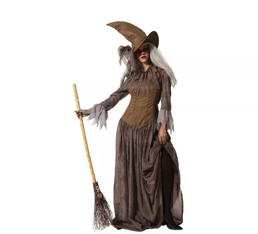 Translation missing: de.Disfraz de Bruja del Bosque Marrón para mujer
