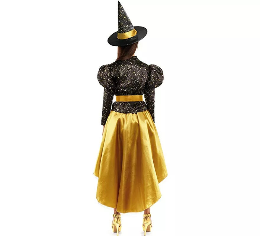 Translation missing: de.Disfraz de Bruja Dorada para mujer