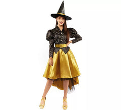 Goldenes Hexenkostüm für Damen