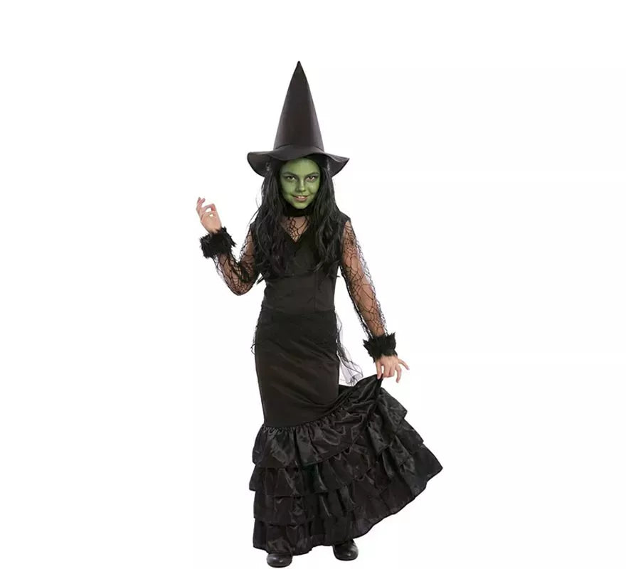 Disfraz de Bruja Elegante para niña
