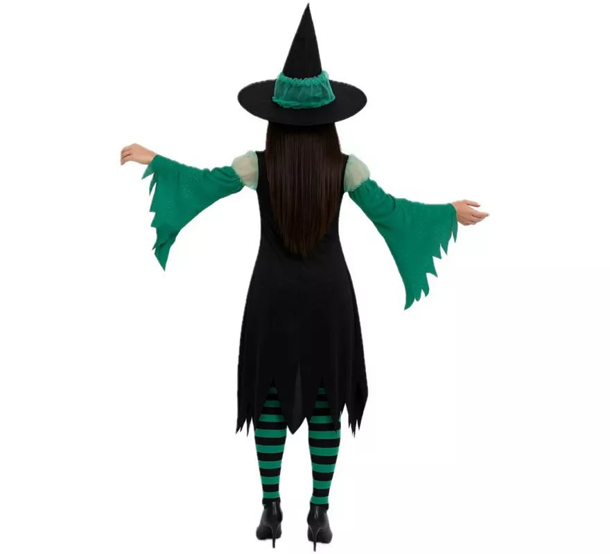 Translation missing: de.Disfraz de Bruja Esmeralda verde para mujer