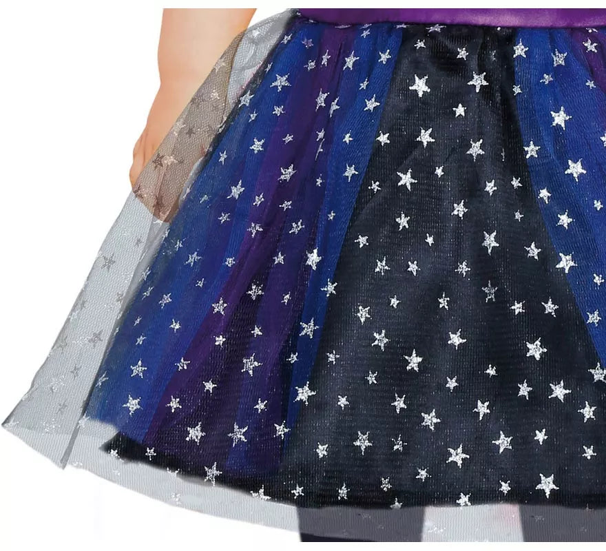 Disfraz de Bruja Estrellas plateadas para niña y bebé
