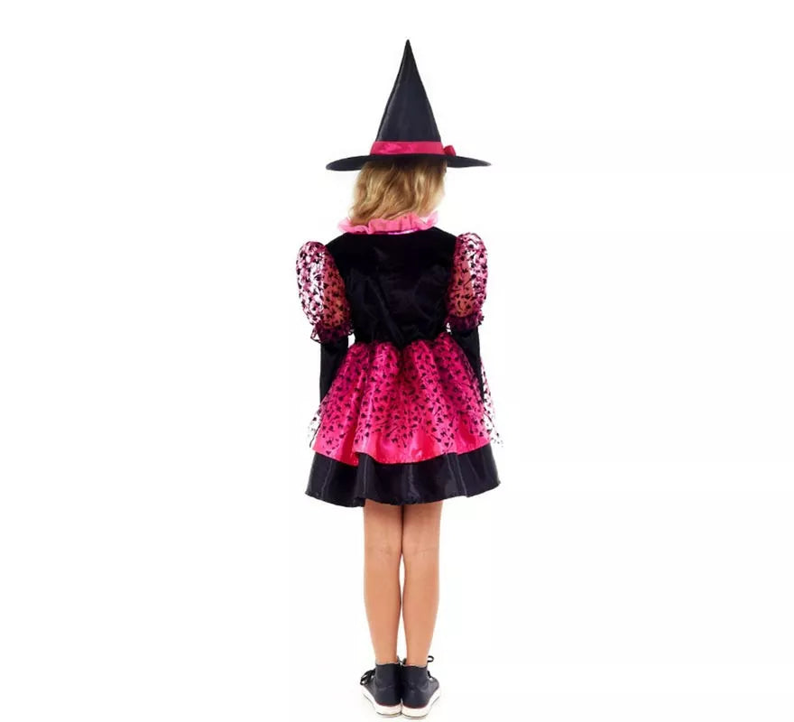 Translation missing: de.Disfraz de Bruja Fucsia para niña