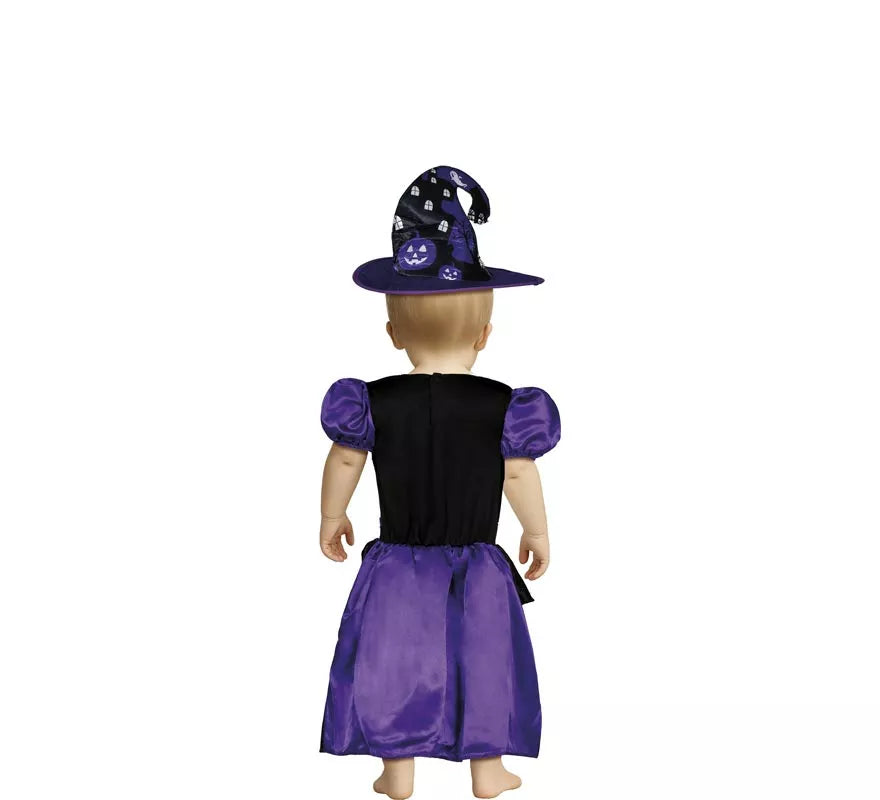 Translation missing: de.Disfraz de Bruja Misteriosa púrpura para niña y bebé