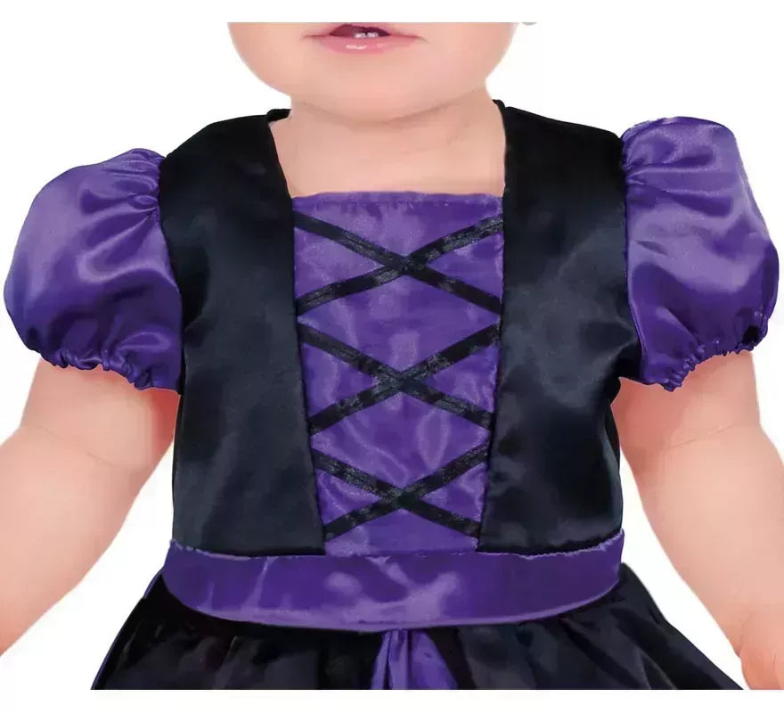 Translation missing: de.Disfraz de Bruja Misteriosa púrpura para niña y bebé