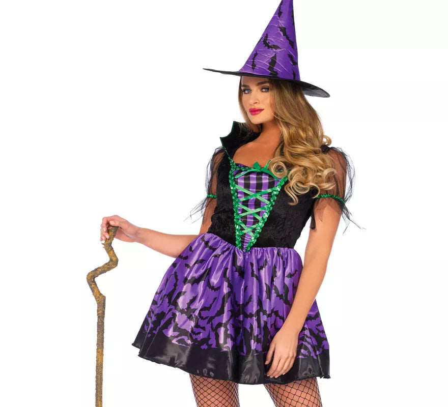 Disfraz de Bruja Murciélagos para mujer