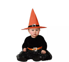 Orangefarbenes Hexenkostüm für Babys und Mädchen
