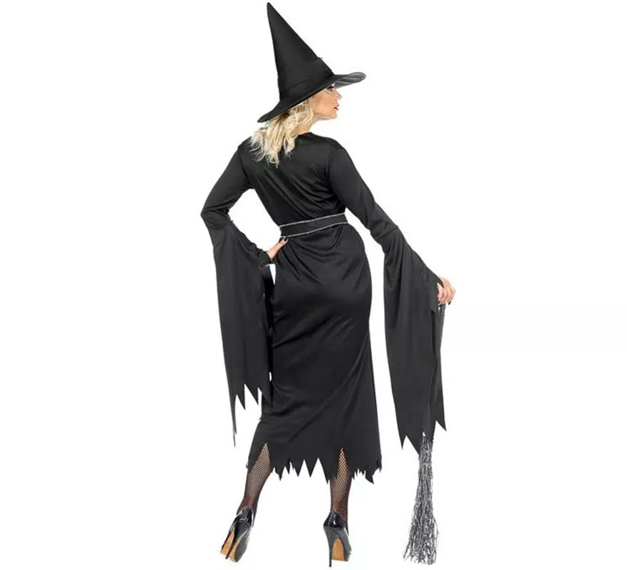 Translation missing: de.Disfraz de Bruja negro con Sombrero para mujer