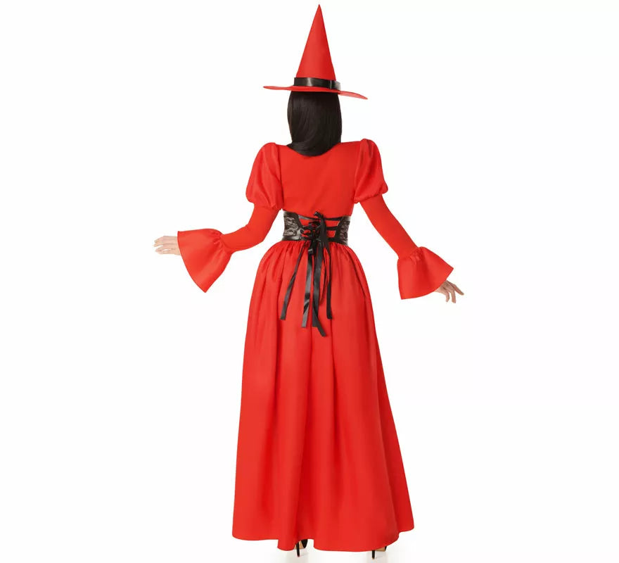 Translation missing: de.Disfraz de Bruja rojo con Corset para mujer