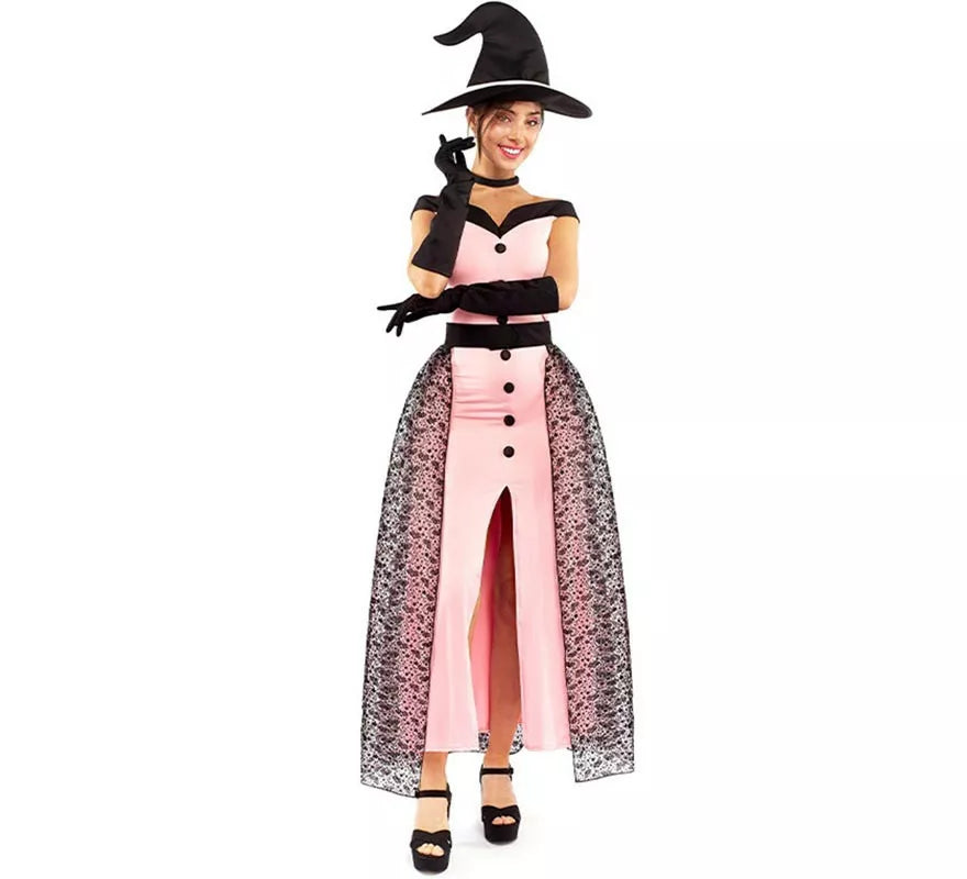 Translation missing: de.Disfraz de Bruja Rosa Vintage para mujer