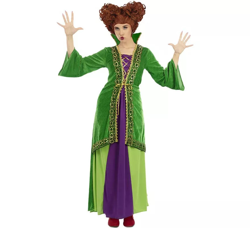 Translation missing: de.Disfraz de Bruja verde para mujer