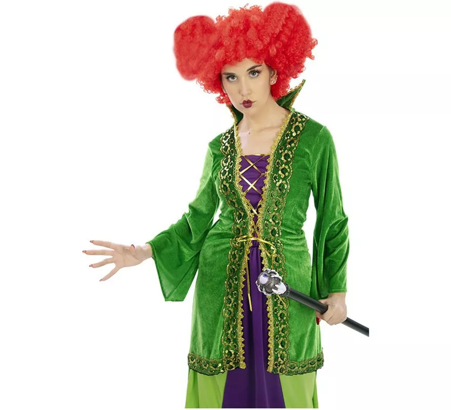 Translation missing: de.Disfraz de Bruja verde para mujer
