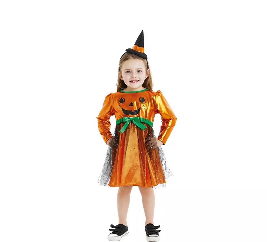 Translation missing: de.Disfraz de Brujita Calabaza Baby para niña y bebé