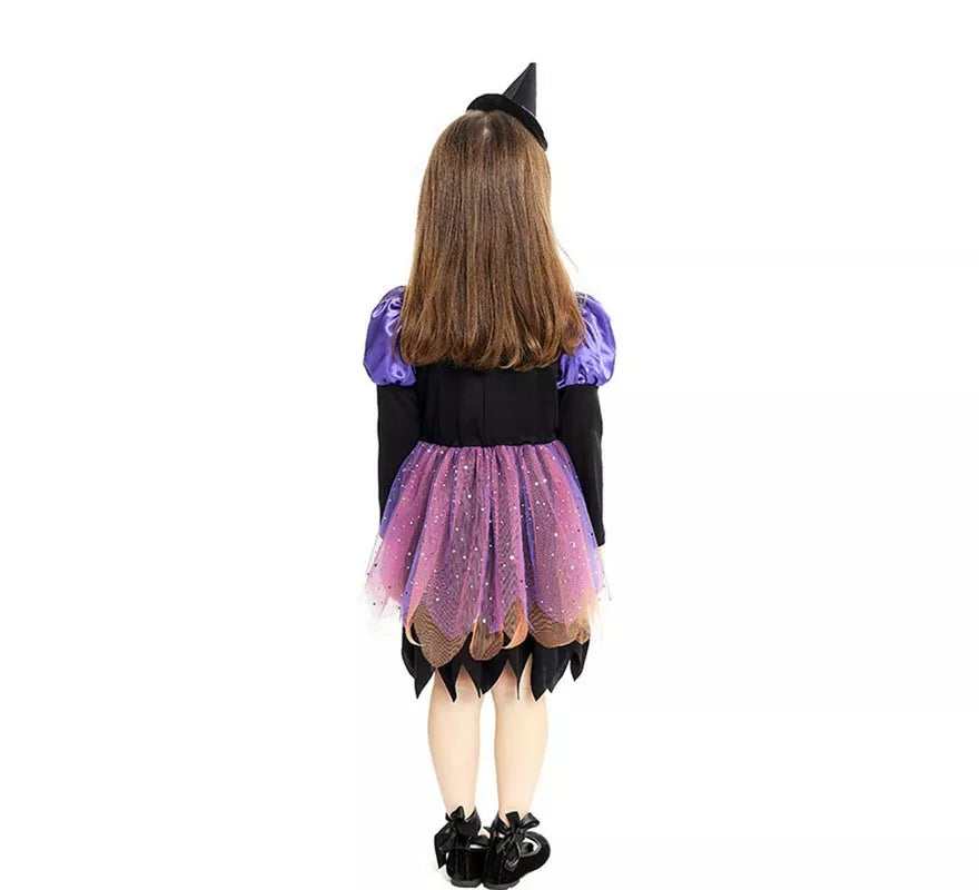 Translation missing: de.Disfraz de Brujita morada con diadema para bebé y niña