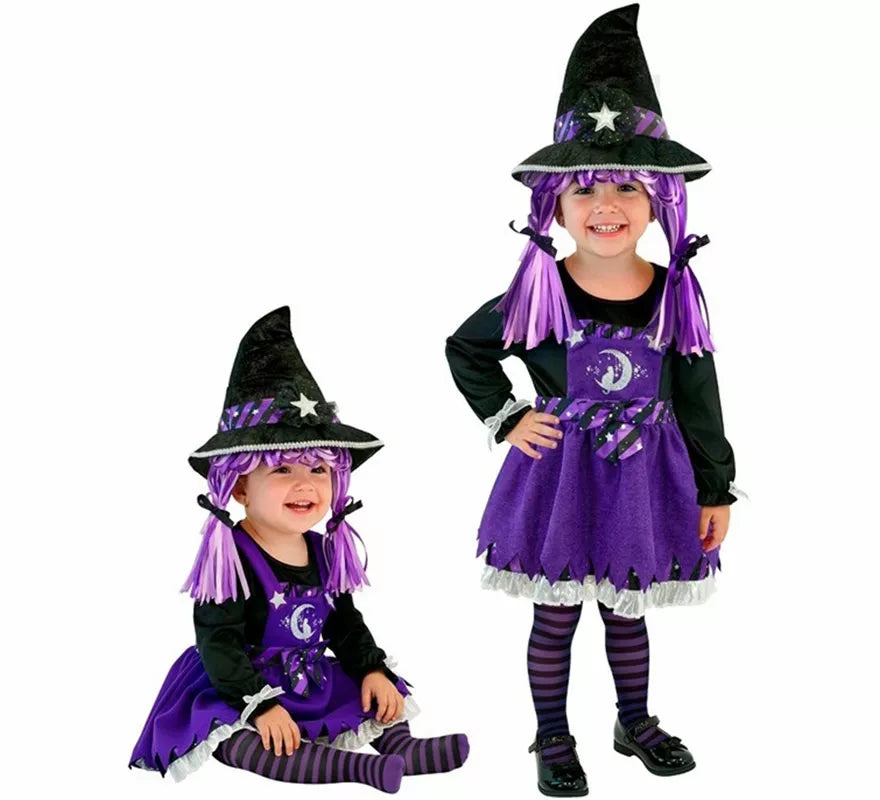 Translation missing: de.Disfraz de Brujita morada para bebé